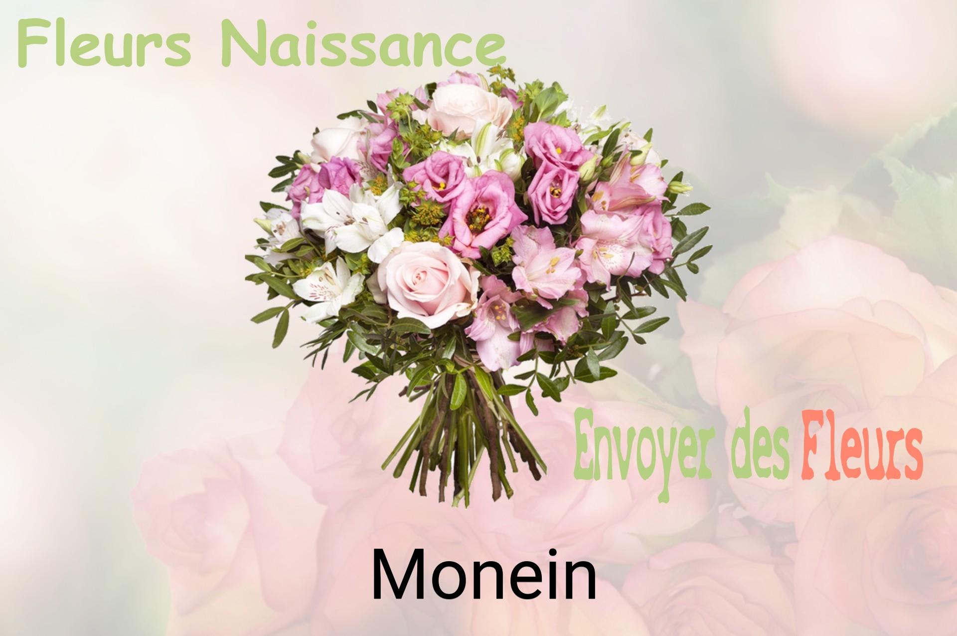 Bouquet de fleurs de naissance livré à Monein