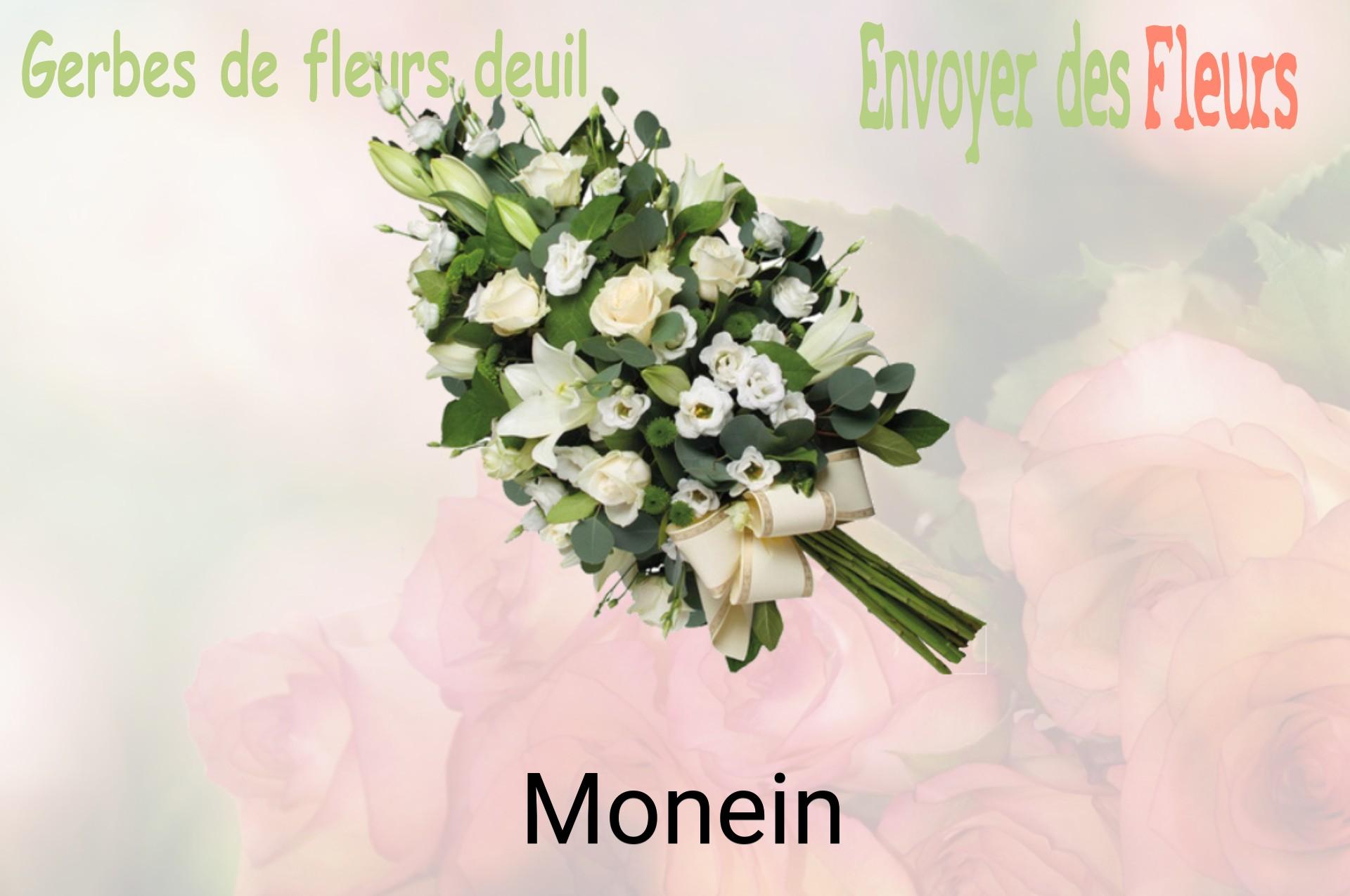 Gerbe de fleurs de deuil livrée à Monein